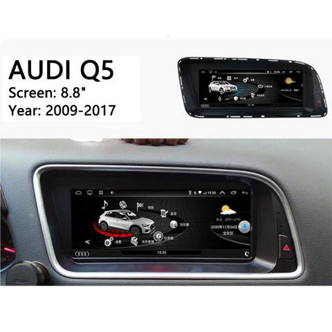 Car multimedia player autoradio for audi Q5 2009-2017 car HD touch screen with wireless carplay and android auto wifi bluetooth gps navigation