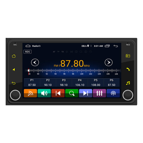 car video manufacturer android car stereo for Toyota RAV4 Corolla 4Runner RunX Prado support FM AM RDS DSP bluetooth 5.0 optional wireless carplay