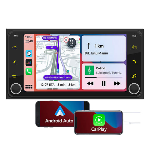 car video manufacturer android car stereo for Toyota RAV4 Corolla 4Runner RunX Prado support FM AM RDS DSP bluetooth 5.0 optional wireless carplay