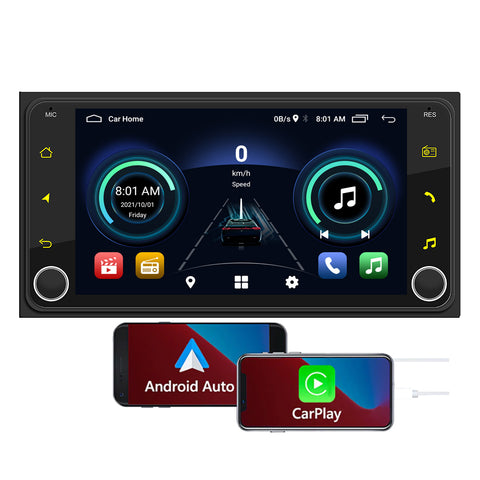 car video manufacturer android car stereo for Toyota RAV4 Corolla 4Runner RunX Prado support FM AM RDS DSP bluetooth 5.0 optional wireless carplay