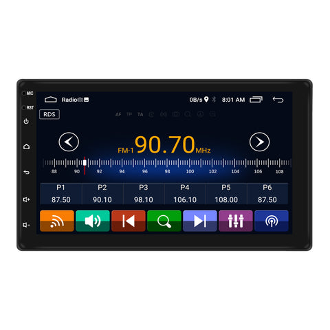 car radio double din GPS navigation with car play and android auto bluetooth 5.0 wifi FM AM RDS radio aux usb sd card mirror link