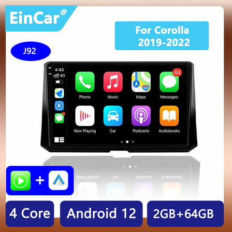 Car Stereo Radio Android 13 GPS Navigation 9 Inch 2din Autoradio Car Multimedia Player for Toyota Corolla E140/150 2006-2013